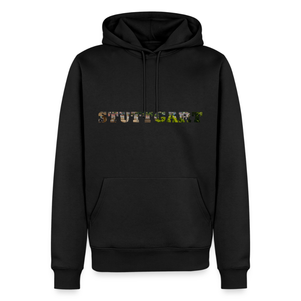 Hoodie Stuttgart "Panorama Bold" - Schwarz