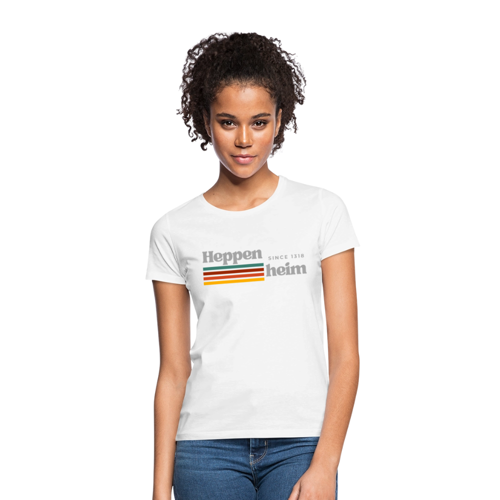 T-Shirt Ladies Heppenheim "Retro" - Weiß