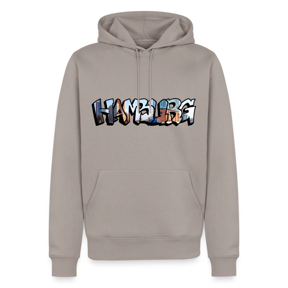 Hoodie Hamburg "Panorama Graffiti" - Taupe