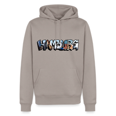 Hoodie Hamburg "Panorama Graffiti" - Taupe