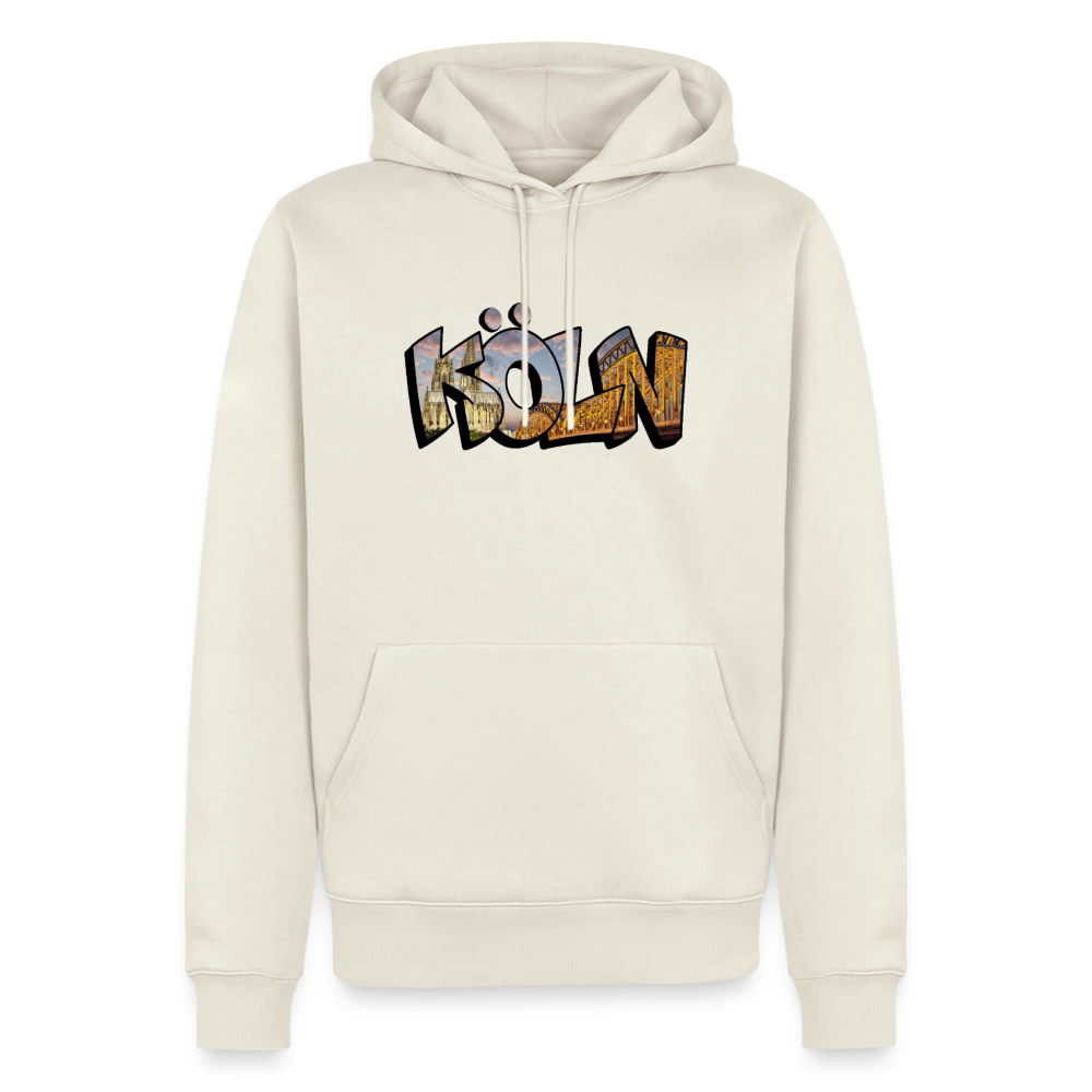 Hoodie Köln "Skyline Sunset" - Naturweiß