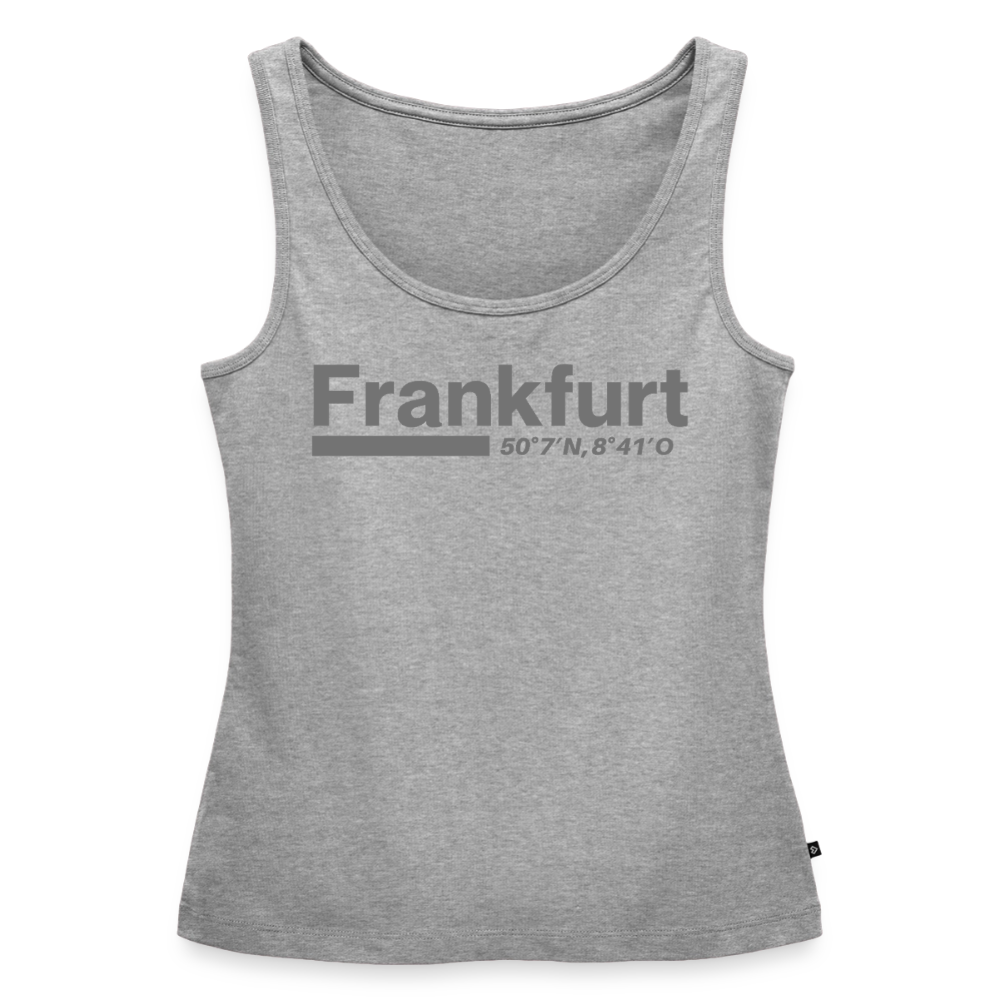 Tanktop Ladies Frankfurt (Main) "Bold GPS" - Grau meliert
