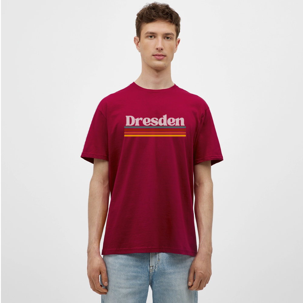 T-Shirt Dresden "Retro" - Ziegelrot
