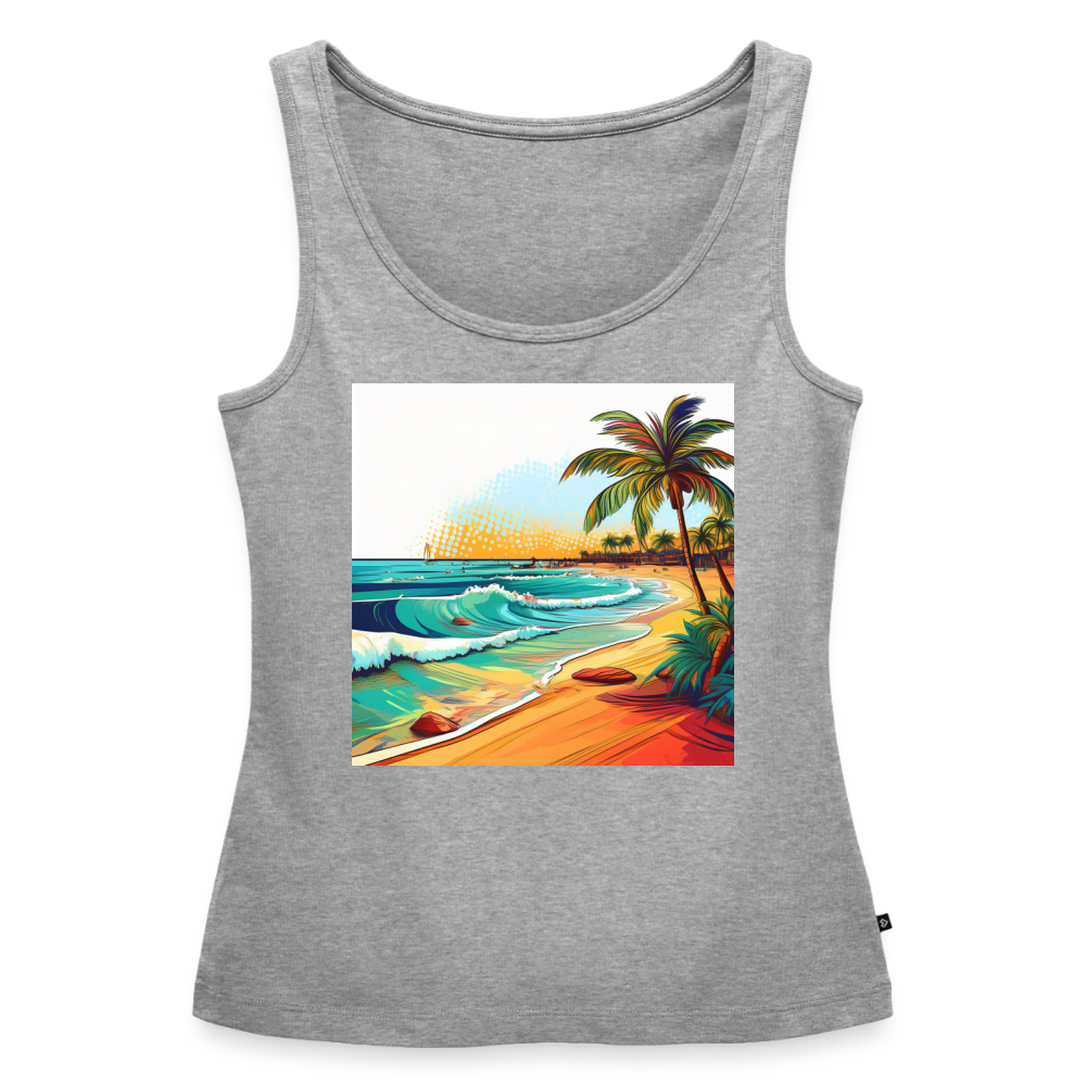 Tanktop Ladies Mexico "Paradise Cancun" - Grau meliert