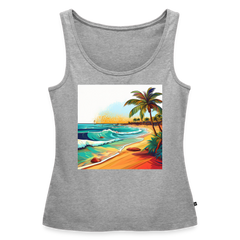 Tanktop Ladies Mexico "Paradise Cancun" - Grau meliert