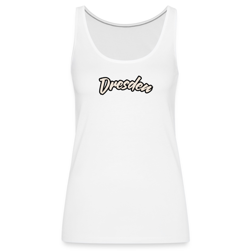 Tanktop Ladies Dresden "Graffiti Tag White" - Weiß