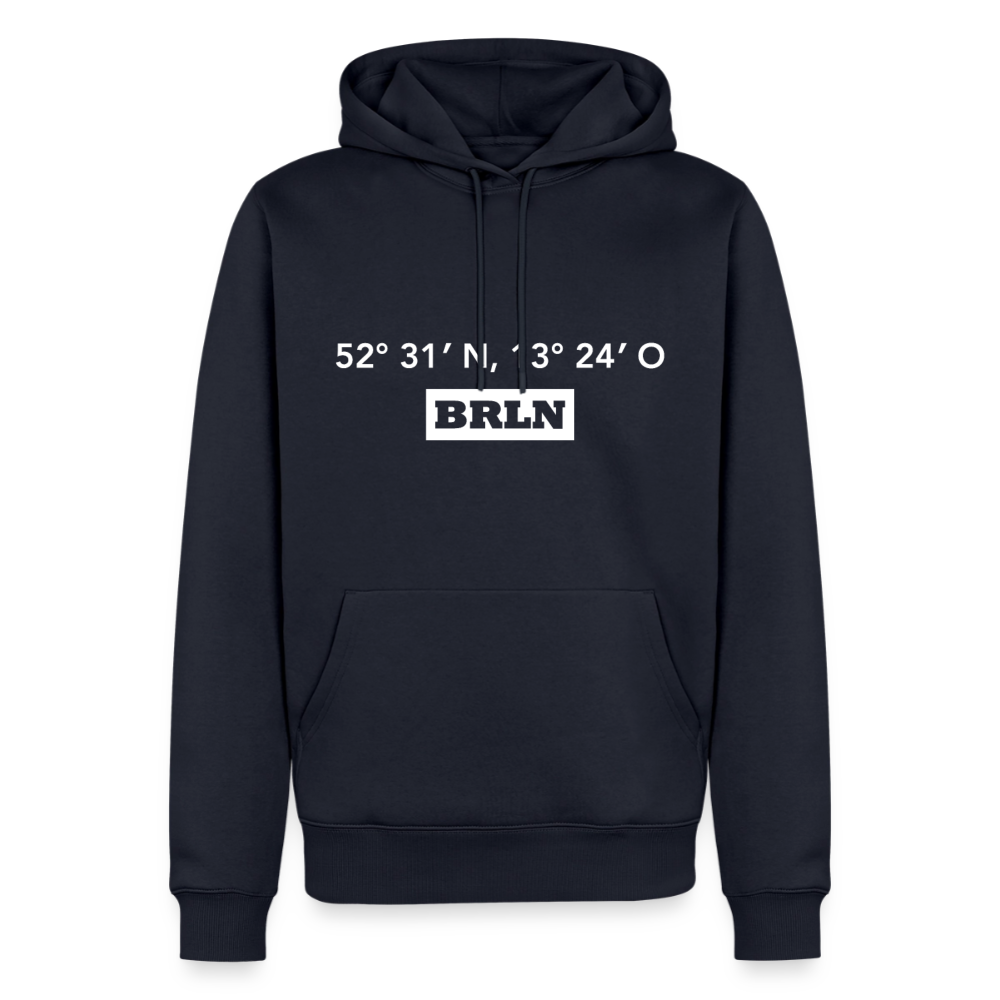 Hoodie Berlin "BRLN GPS" Bright Edition - Navy