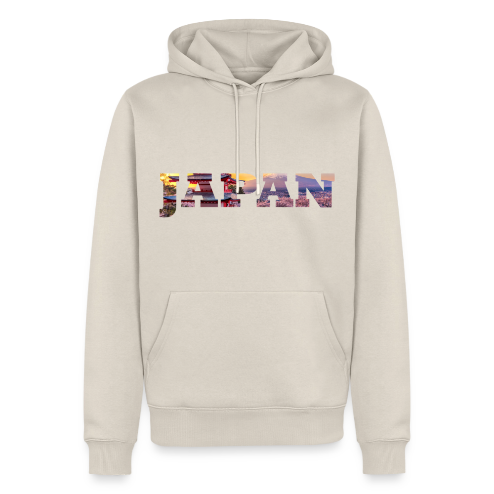 Hoodie Japan "Bold Panorama" - Beige