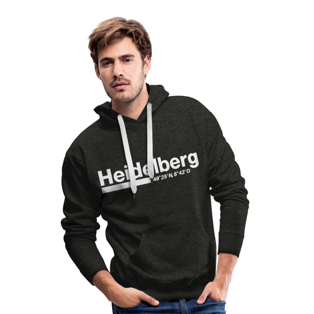 Hoodie Heidelberg "Bold GPS White" - Anthrazit