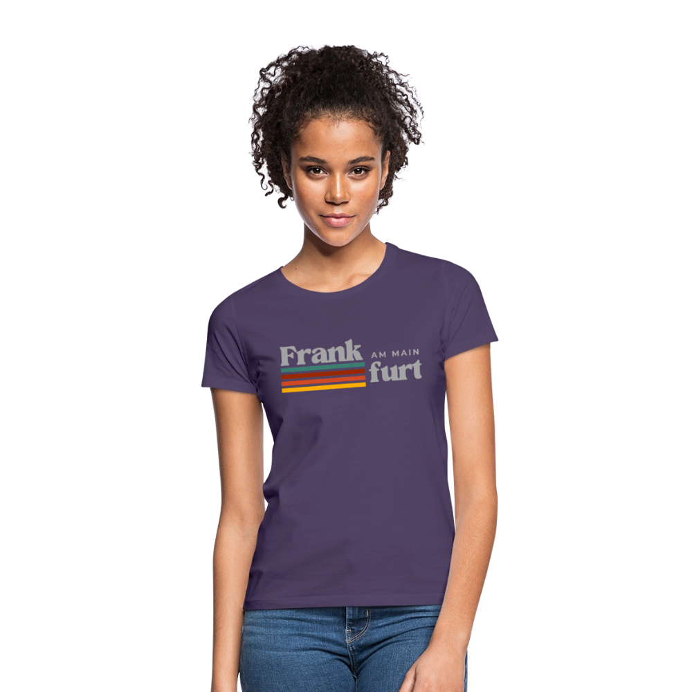T-Shirt Ladies Frankfurt (Main) "Retro" - Dunkellila