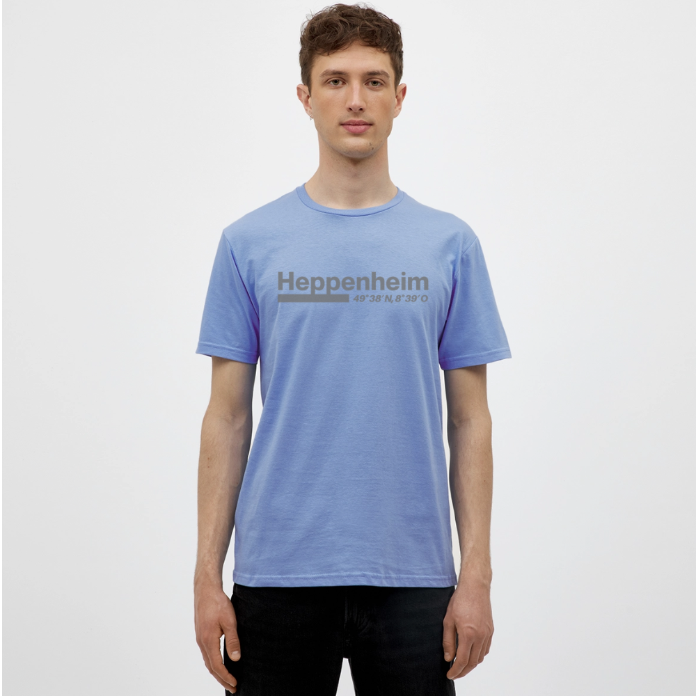 T-Shirt Heppenheim "Bold GPS" - carolina blue