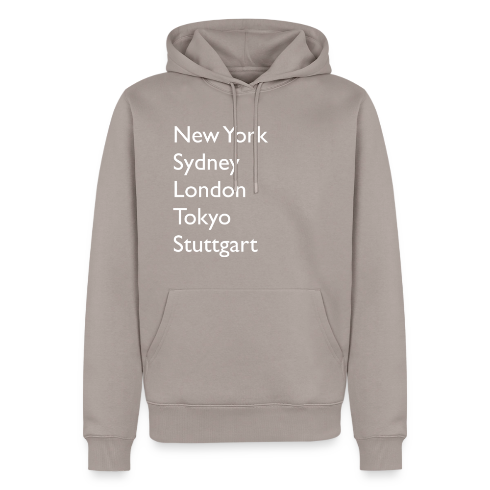 Hoodie Stuttgart "Metropolen Big" Bright Edition - Taupe