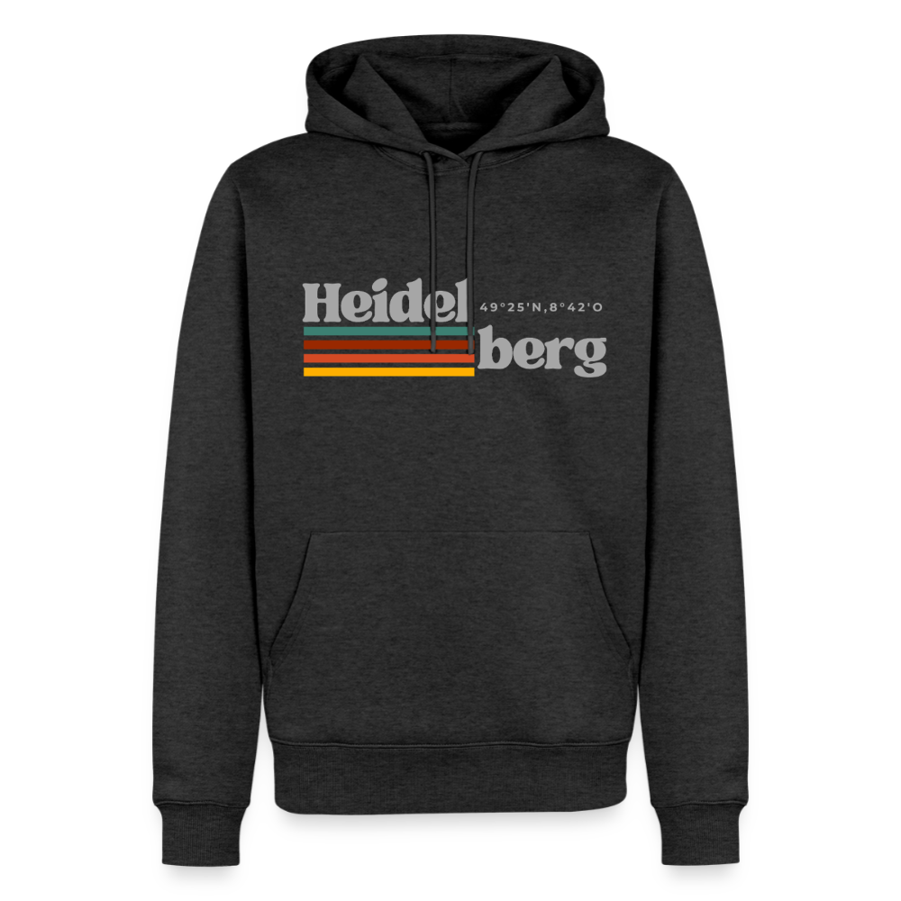 Hoodie Heidelberg "Retro" - Anthrazit meliert