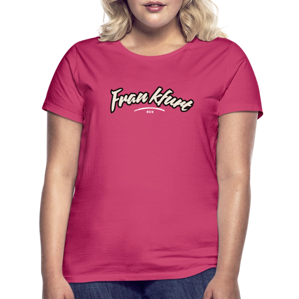 T-Shirt Ladies Frankfurt (Main) "Graffiti Tag White" - Azalea