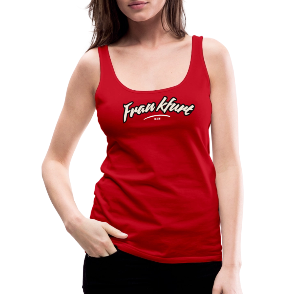 Tanktop Ladies Frankfurt (Main) "Graffiti Tag White" - Rot