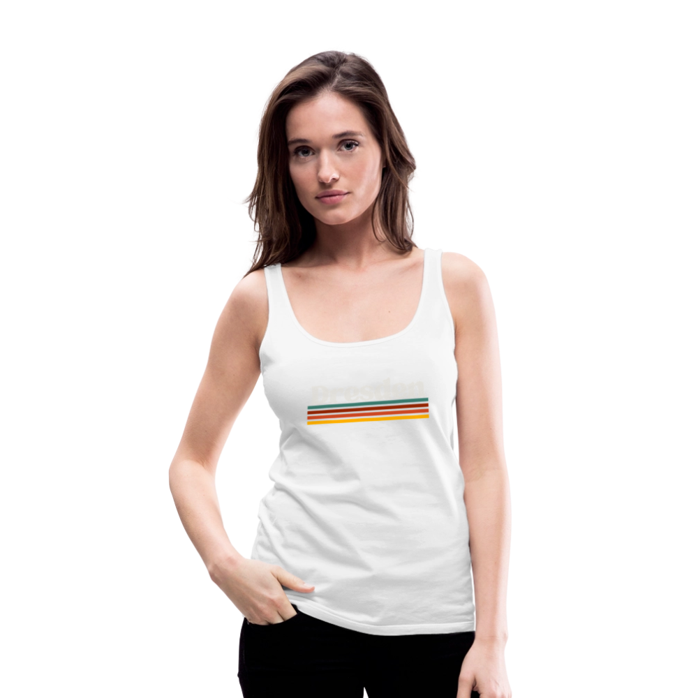 Tanktop Ladies Dresden "Retro" - Weiß
