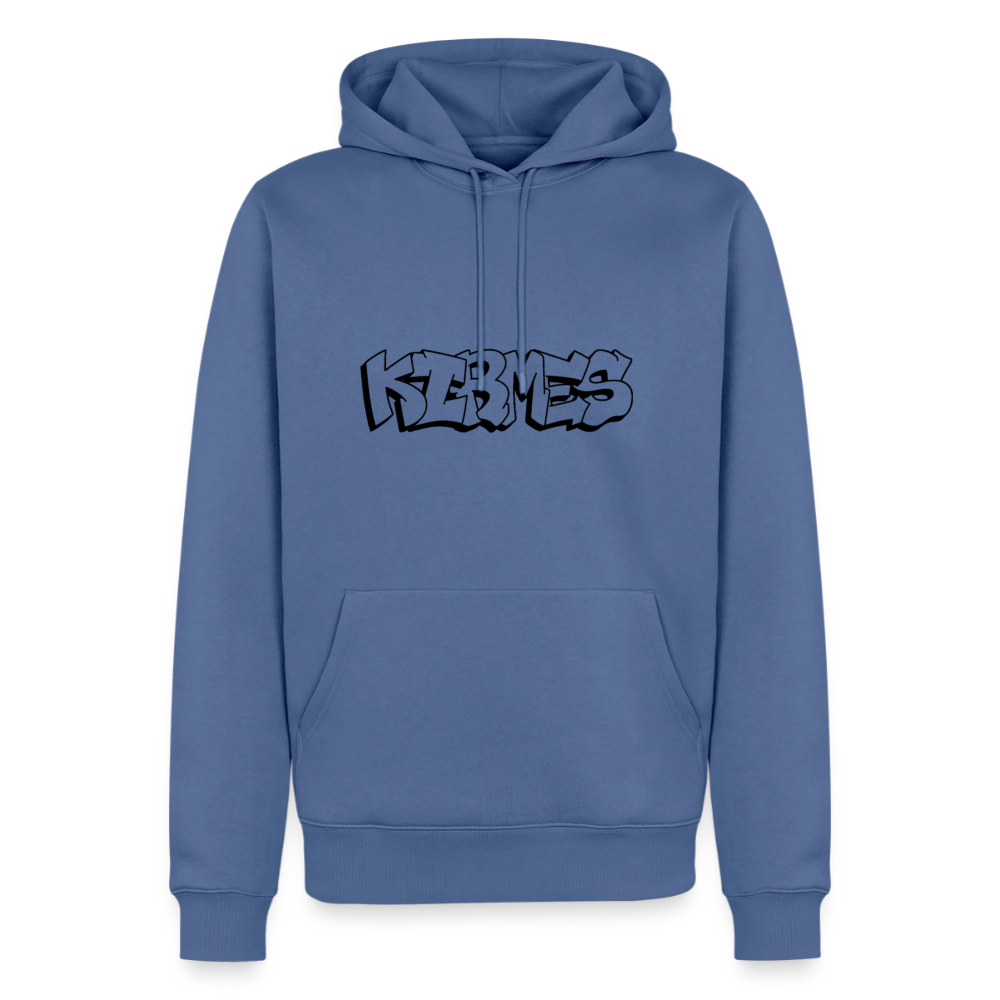 Hoodie Kirmes "Graffiti" Dark Edition - Taubenblau