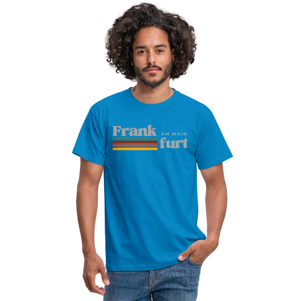T-Shirt Frankfurt (Main) "Retro" - Royalblau