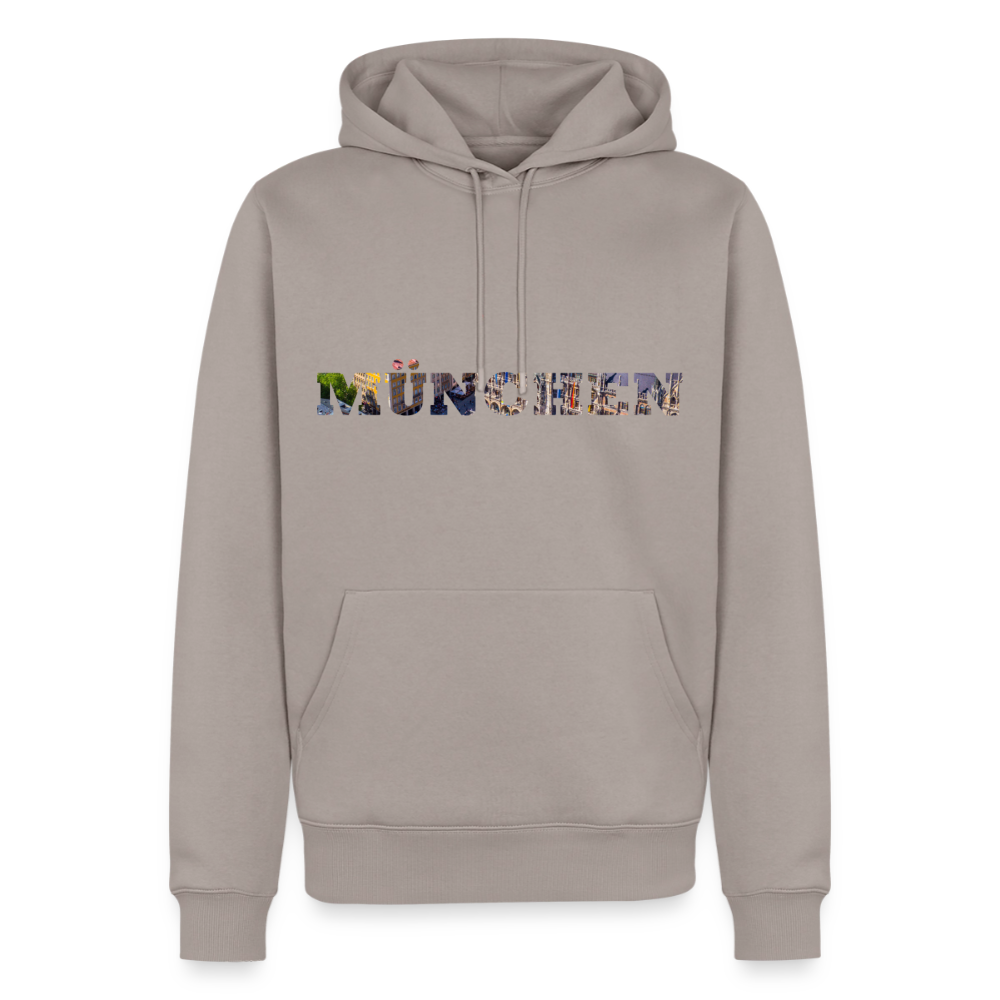 Hoodie München "Marienplatz Bold" - Taupe