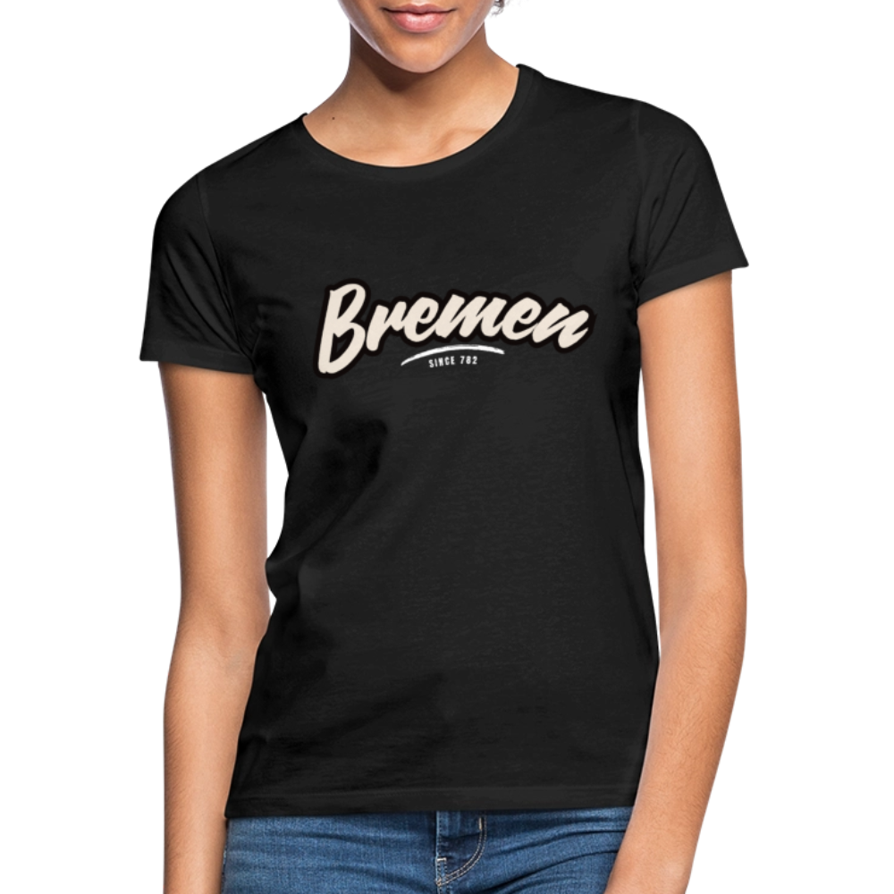 T-Shirt Ladies Bremen "Graffiti Tag White" - Schwarz