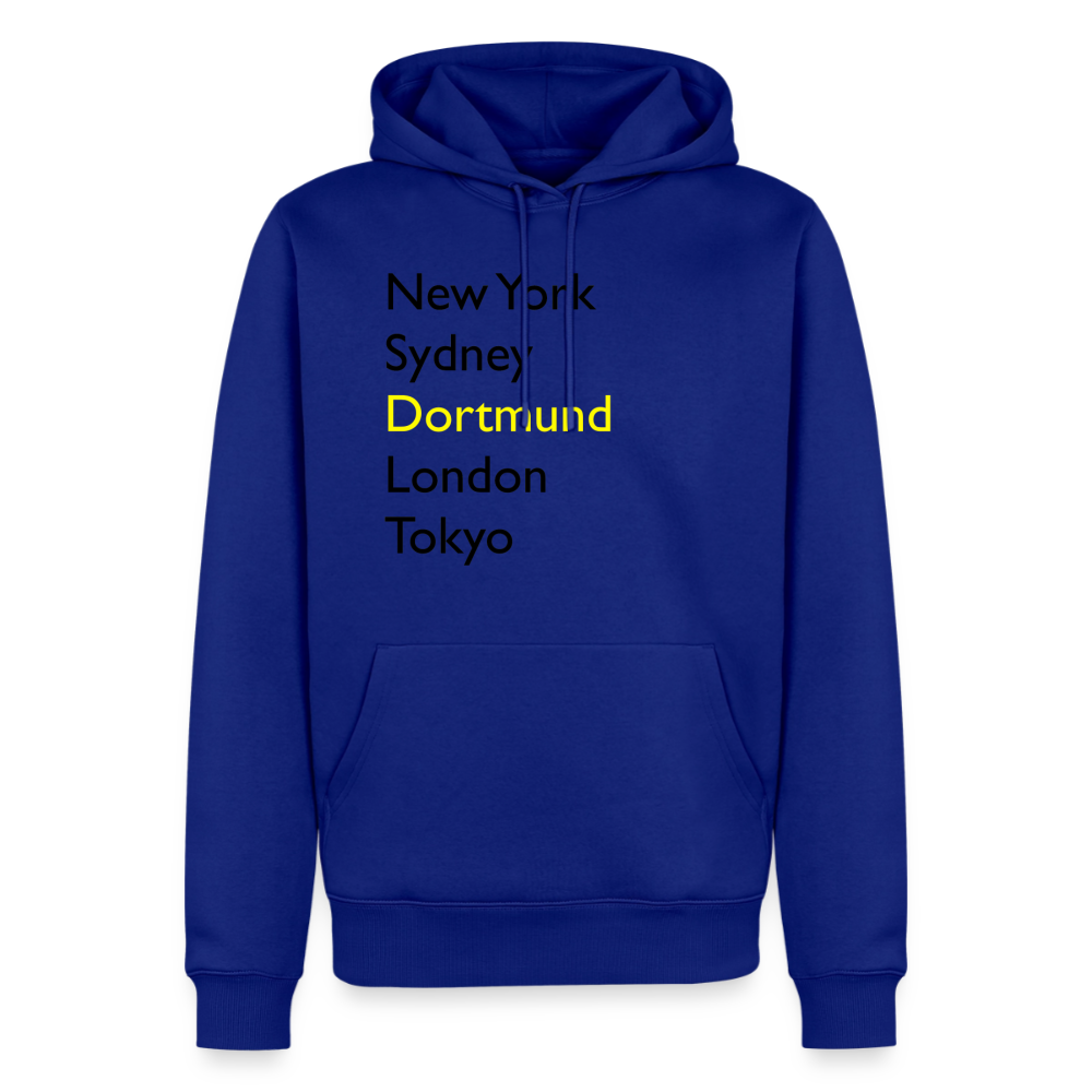 Hoodie Dortmund "Metropolen Big" Dark Edition - Royalblau