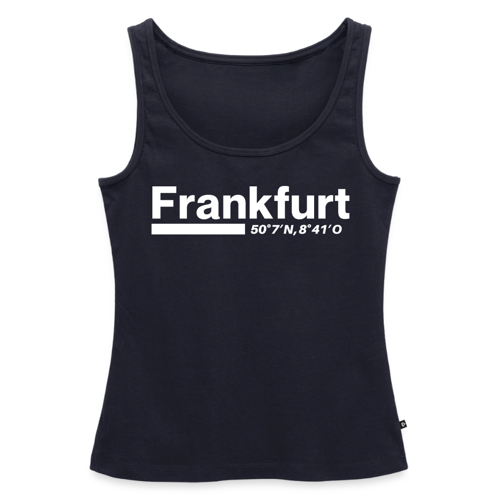 Tanktop Ladies Frankfurt (Main) "Bold GPS White" - Navy