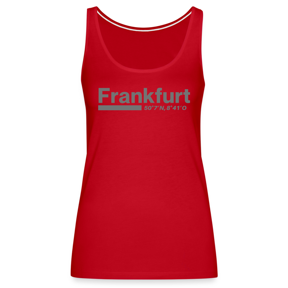 Tanktop Ladies Frankfurt (Main) "Bold GPS" - Rot