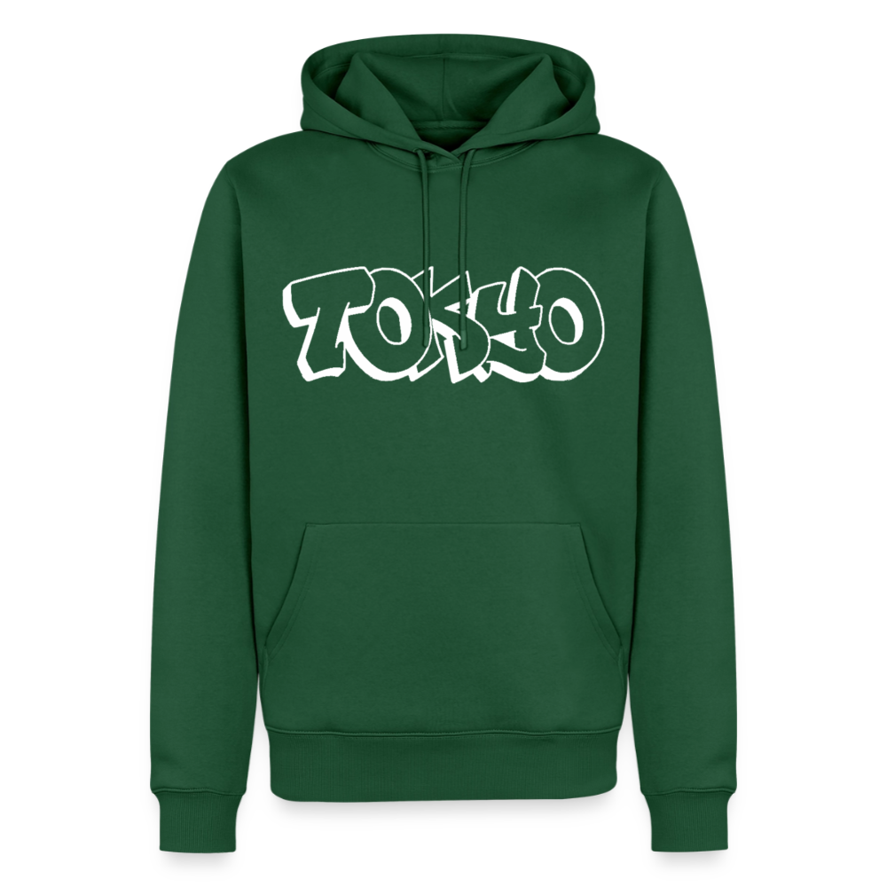 Hoodie Japan Graffiti "Tokyo Bright Edition" - Flaschengrün