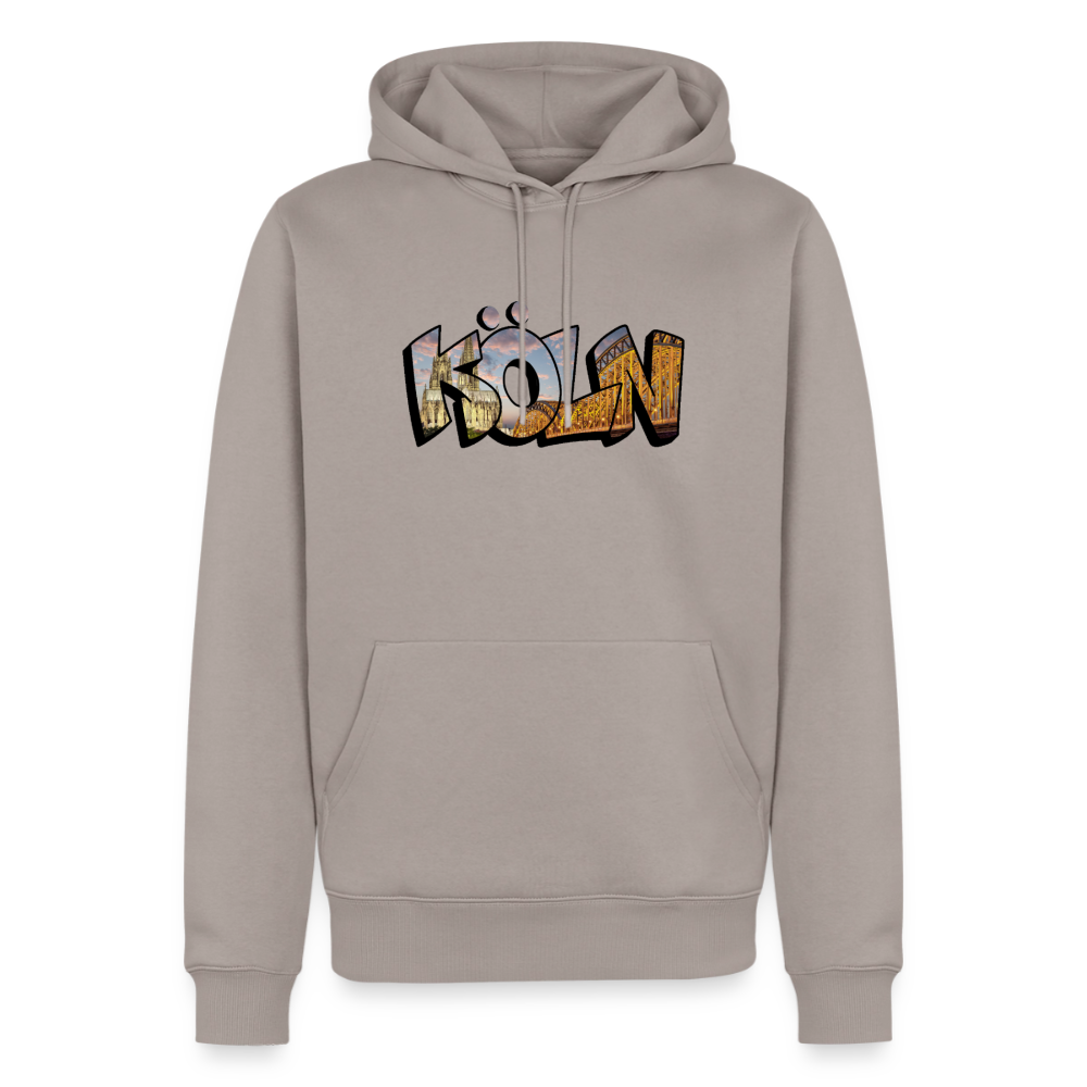 Hoodie Köln "Skyline Sunset" - Taupe