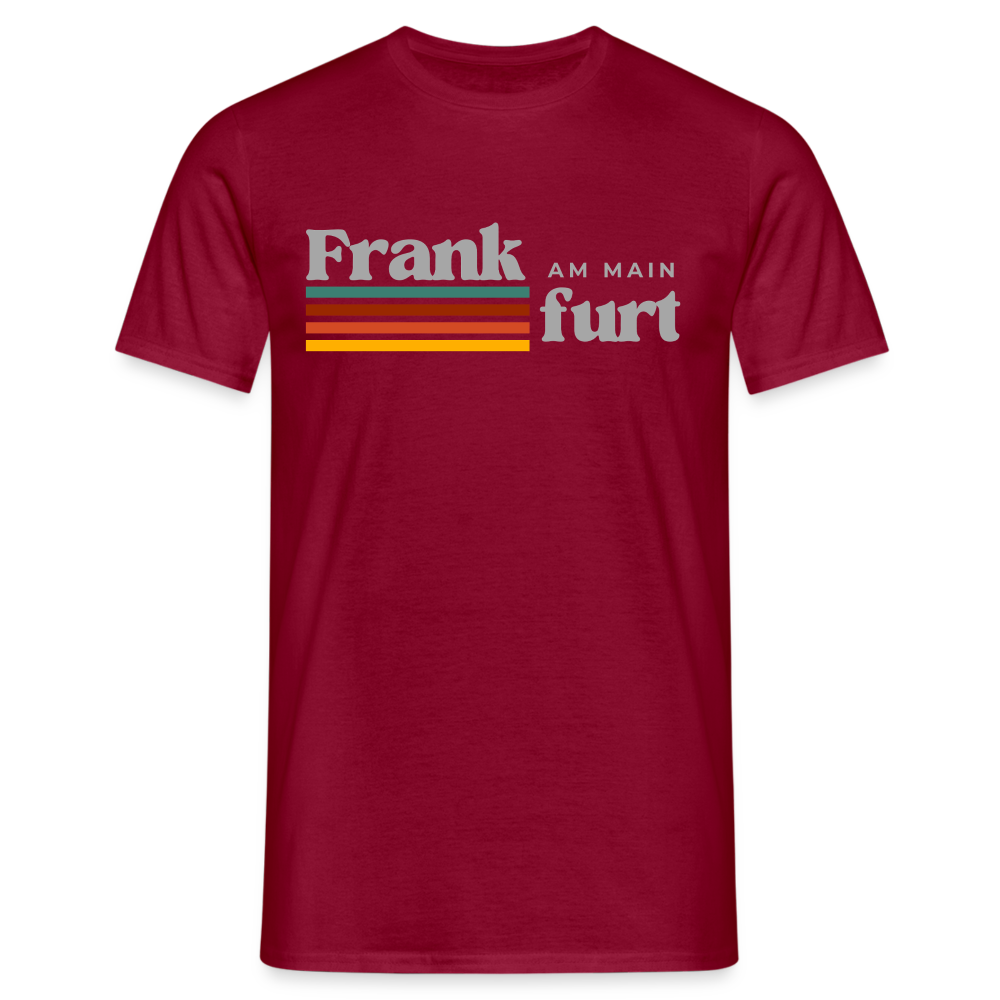 T-Shirt Frankfurt (Main) "Retro" - Ziegelrot