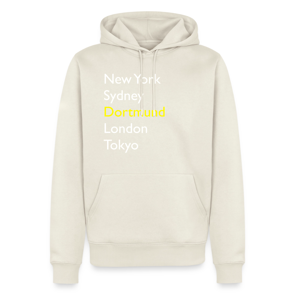 Hoodie Dortmund "Metropolen Big" Bright Edition - Naturweiß