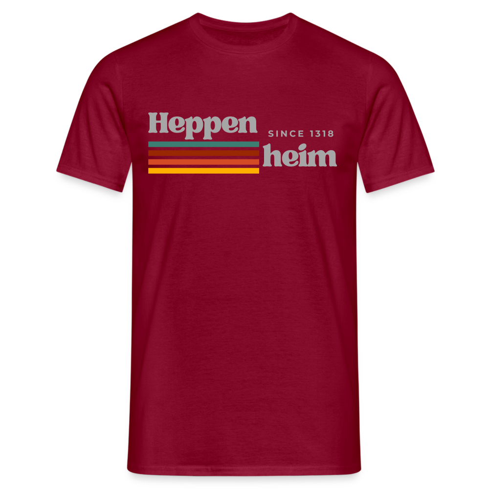 T-Shirt Heppenheim "Retro" - Ziegelrot