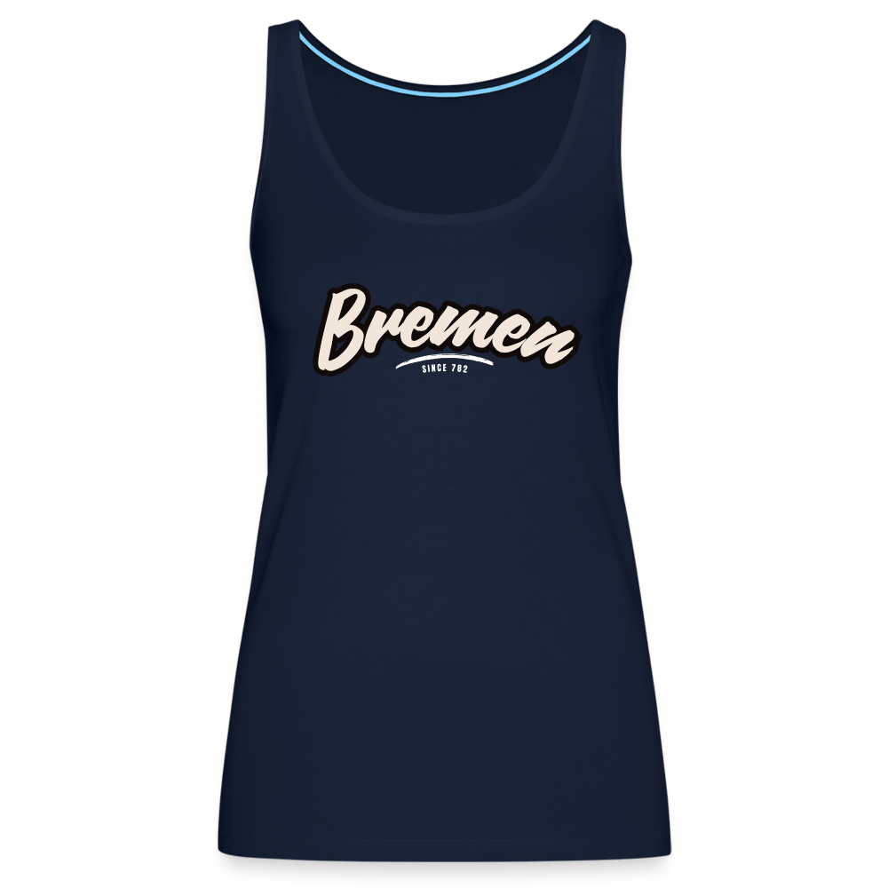 Tanktop Ladies Bremen "Graffiti Tag White" - Navy