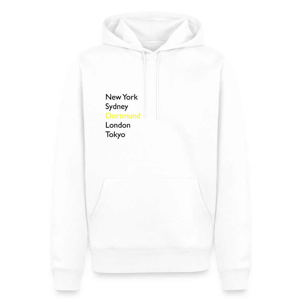 Hoodie Dortmund "Metropolen" Dark Edition - Weiß