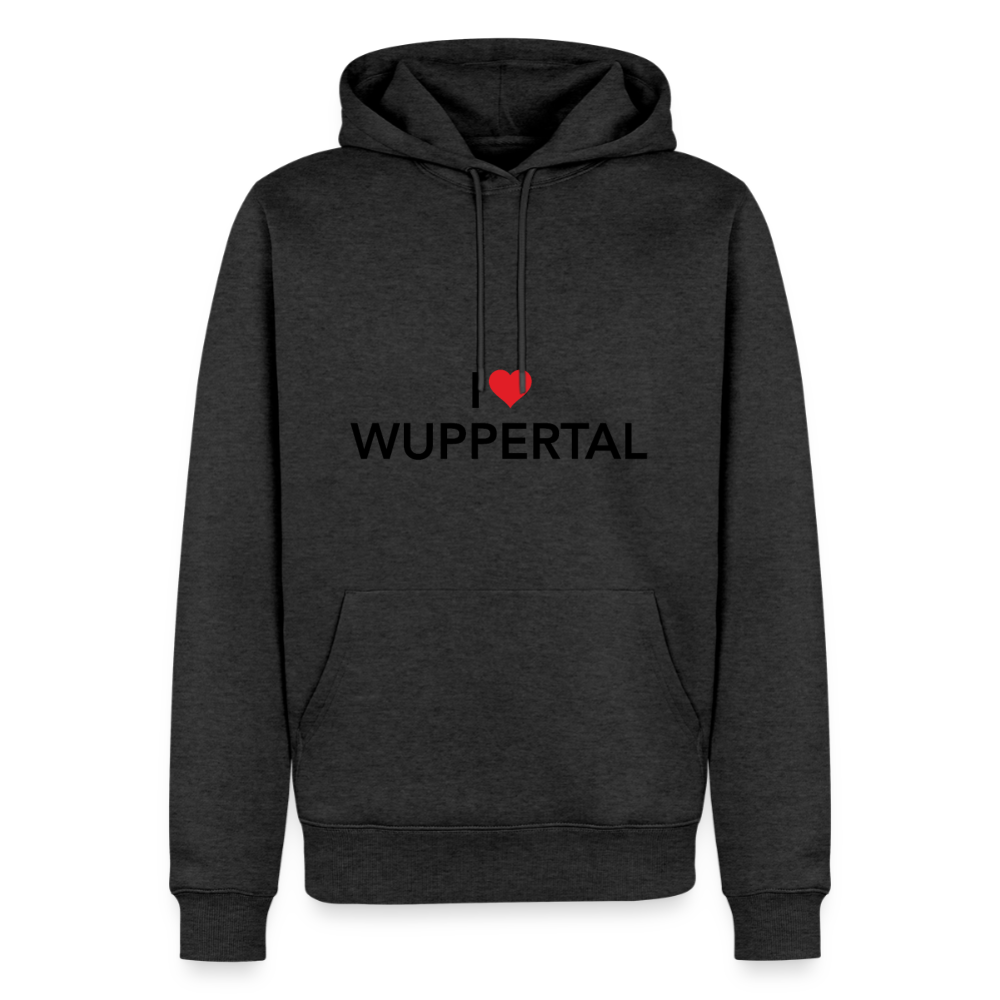 Hoodie "I Love Wuppertal" Bright Edition - Anthrazit meliert