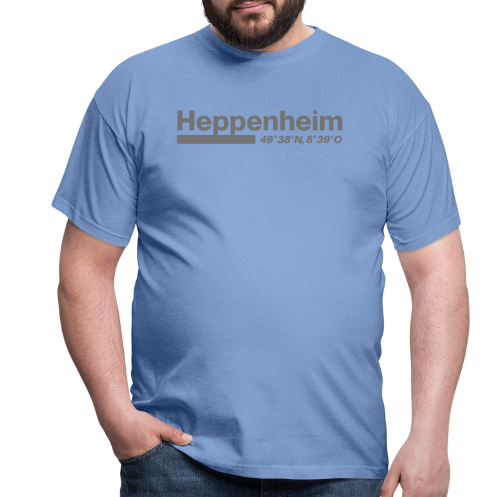 T-Shirt Heppenheim "Bold GPS" - carolina blue