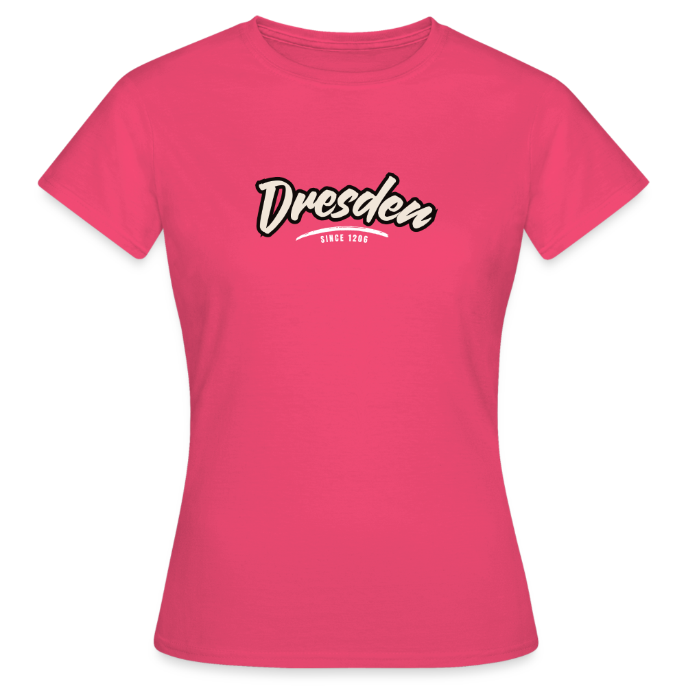 T-Shirt Ladies Dresden "Graffiti Tag White" - Azalea