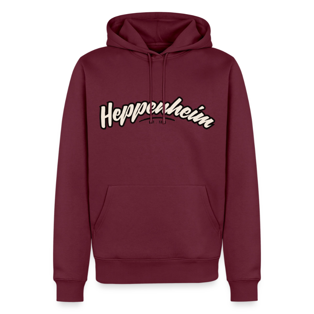 Hoodie Heppenheim "Graffiti Tag" - Burgunderrot