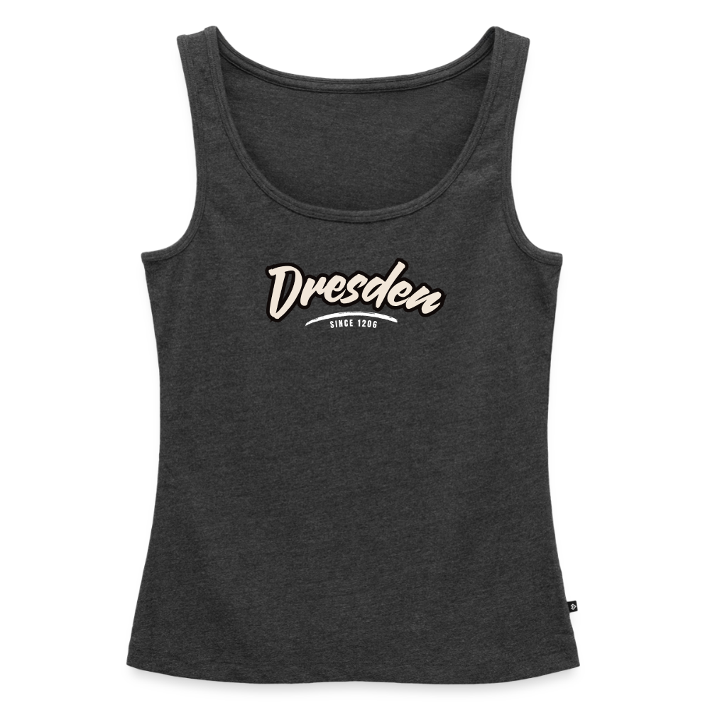 Tanktop Ladies Dresden "Graffiti Tag White" - Anthrazit meliert