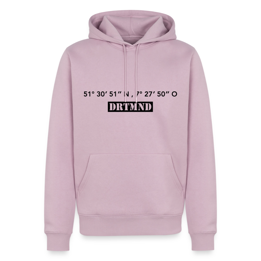Hoodie Dortmund "DRTMND GPS" Dark Edition - Altrosa