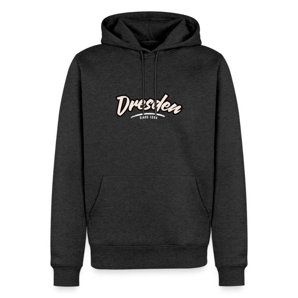 Hoodie Dresden "Graffiti Tag White" - Anthrazit meliert