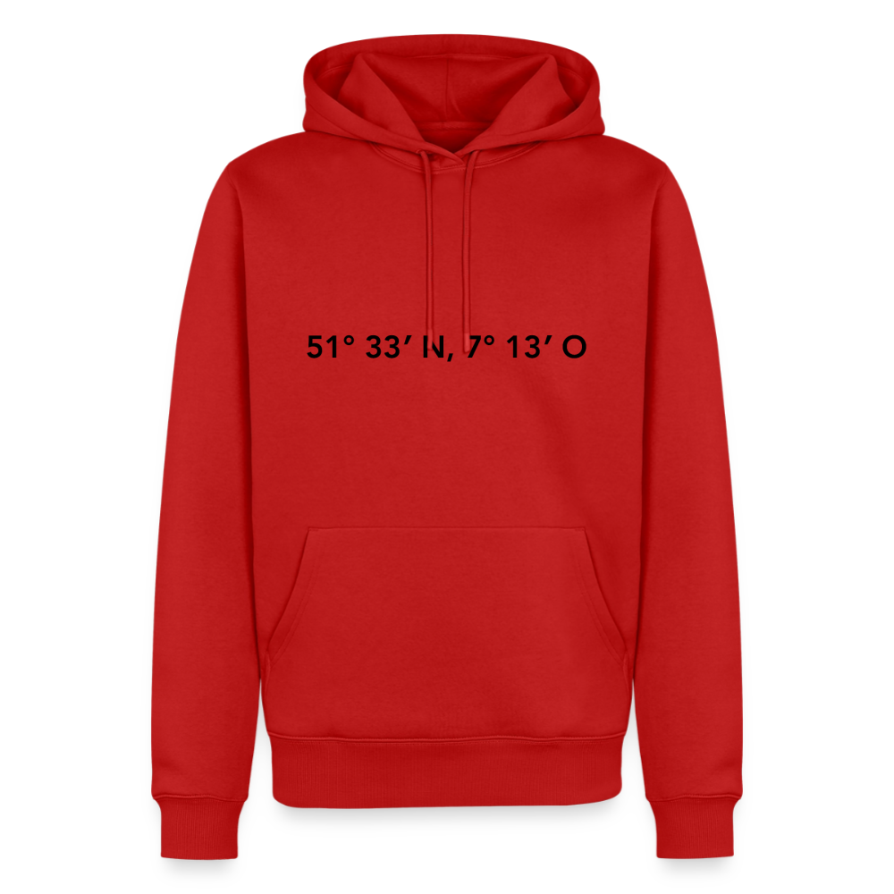Hoodie Herne "GPS" Dark Edition - Rot