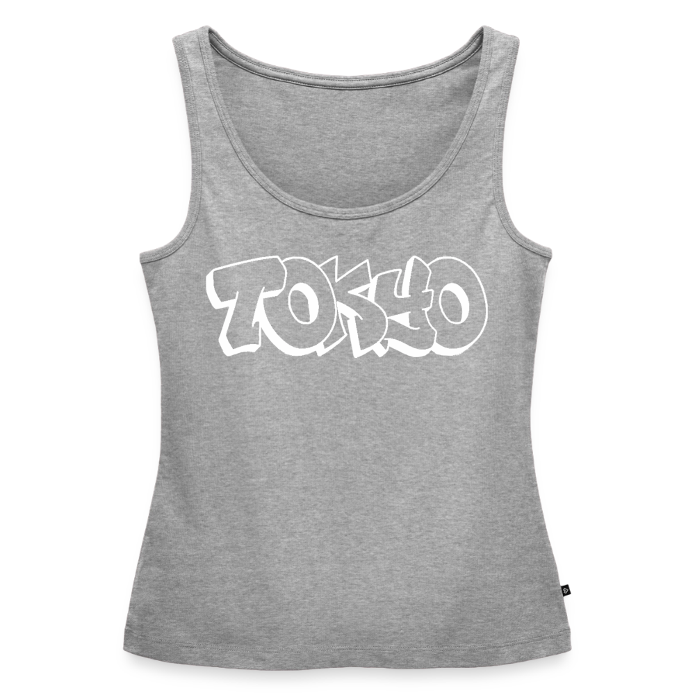 Tanktop Ladies Japan Graffiti "Tokyo Bright Edition" - Grau meliert
