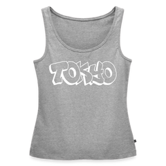 Tanktop Ladies Japan Graffiti "Tokyo Bright Edition" - Grau meliert