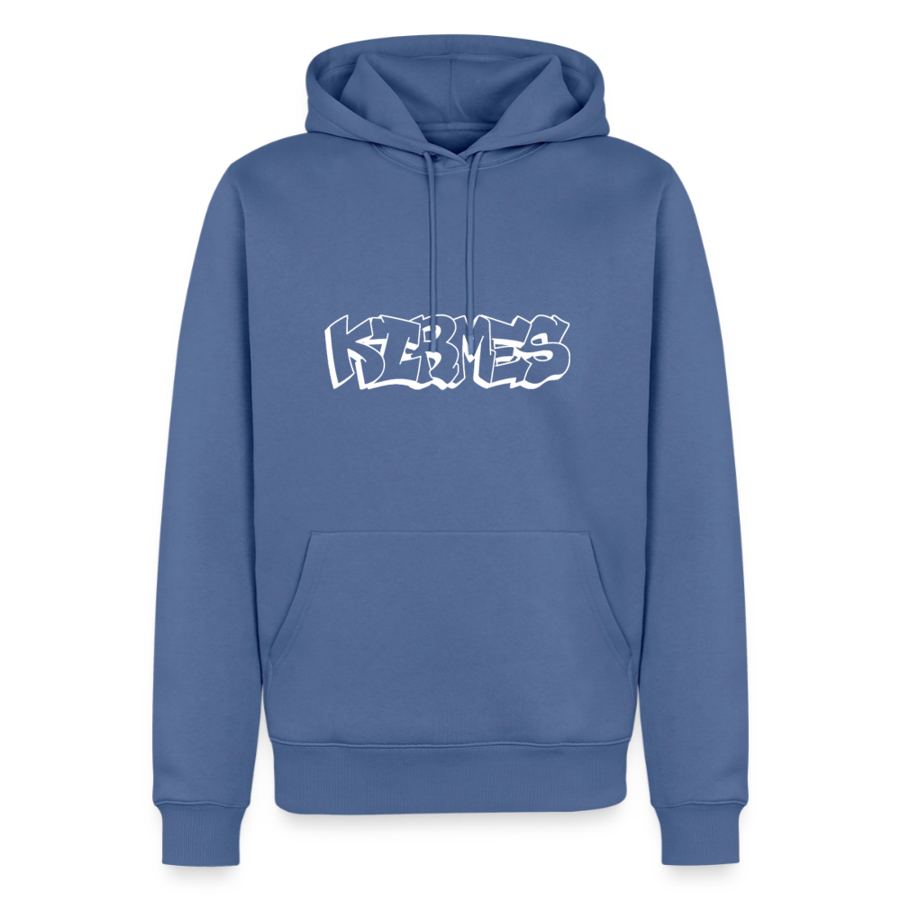 Hoodie Kirmes "Graffiti" Bright Edition - Taubenblau