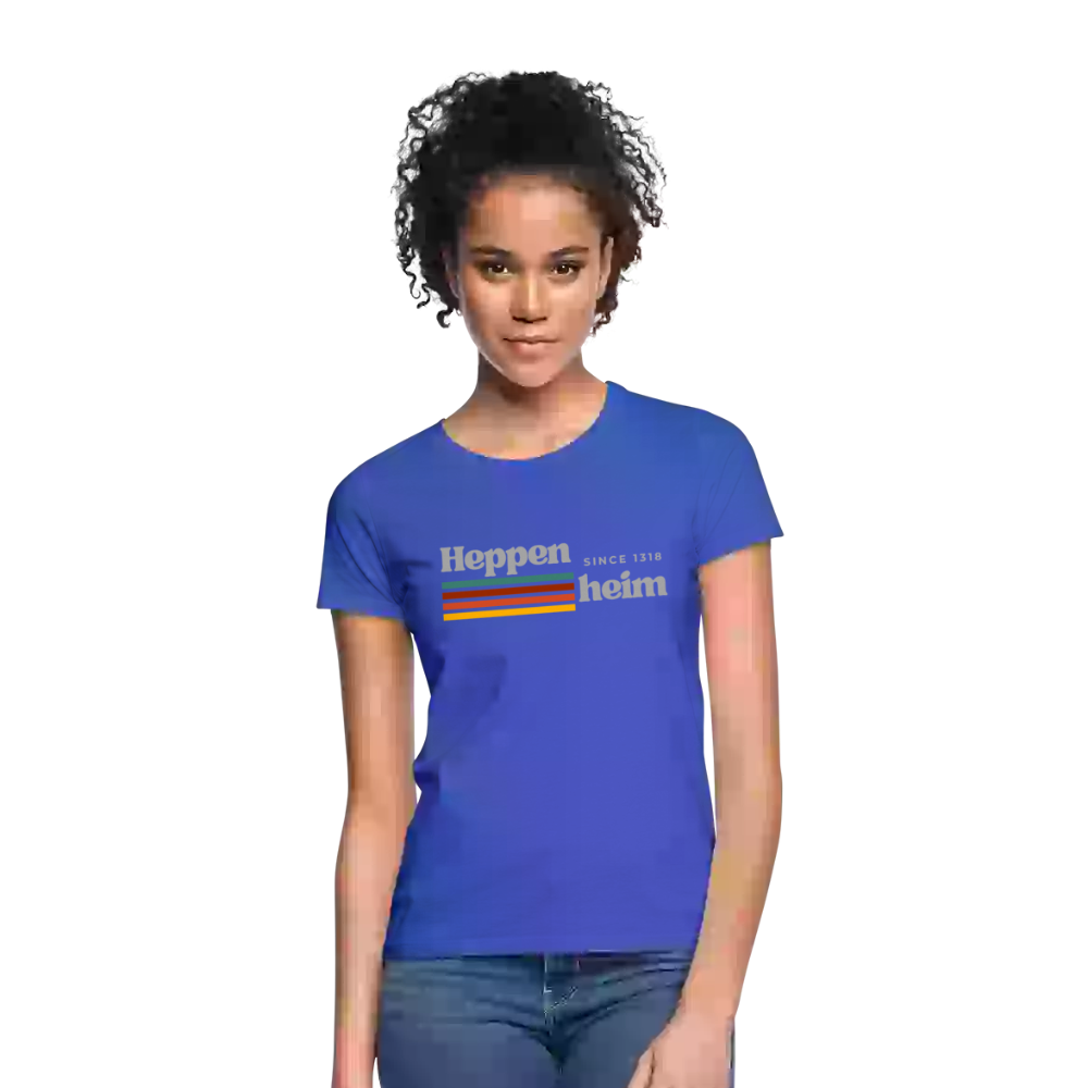 T-Shirt Ladies Heppenheim "Retro" - Royalblau