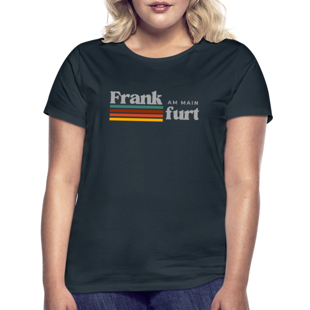 T-Shirt Ladies Frankfurt (Main) "Retro" - Navy