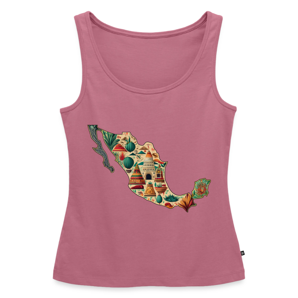 Tanktop Ladies Mexico "Map" - Mauve