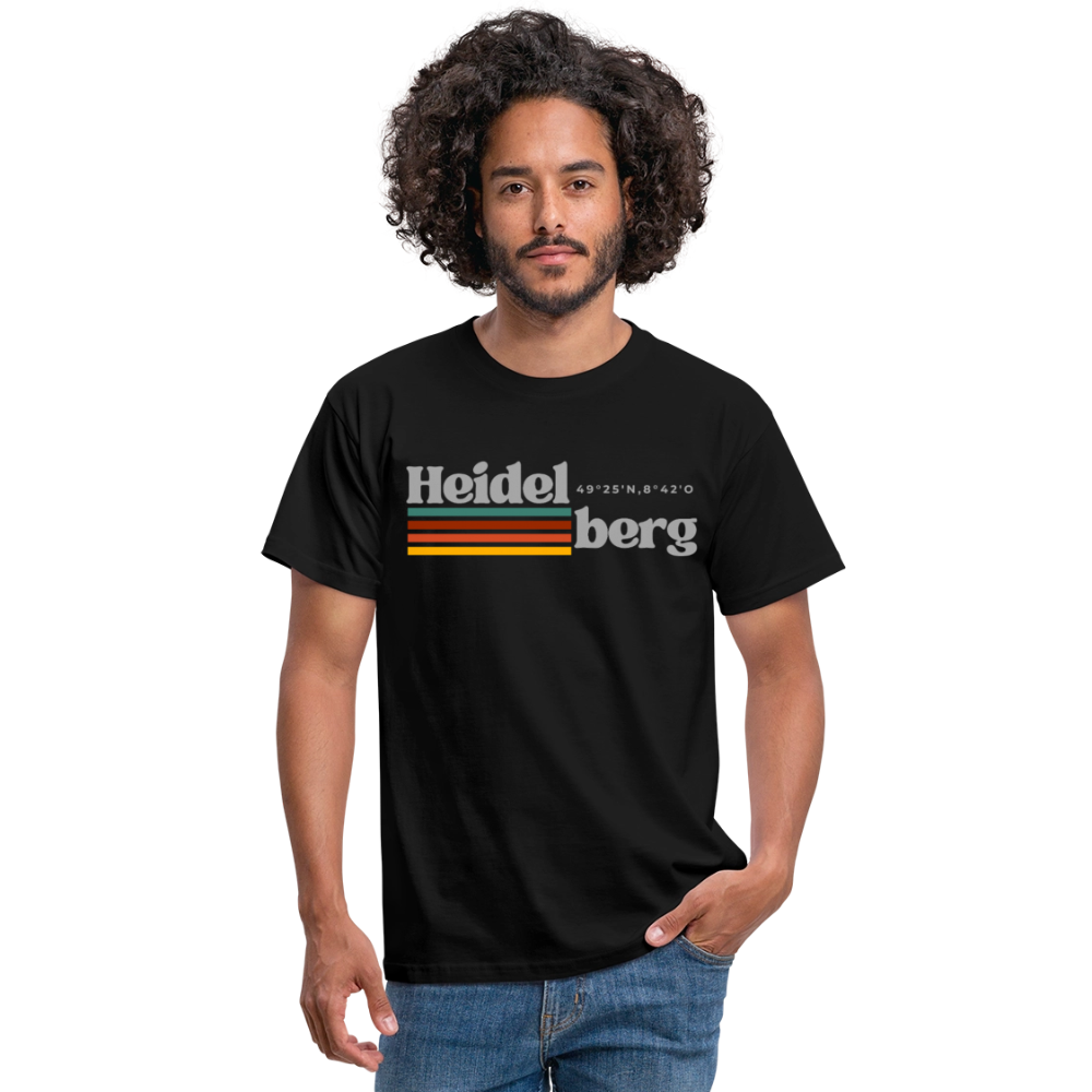 T-Shirt Heidelberg "Retro" - Schwarz