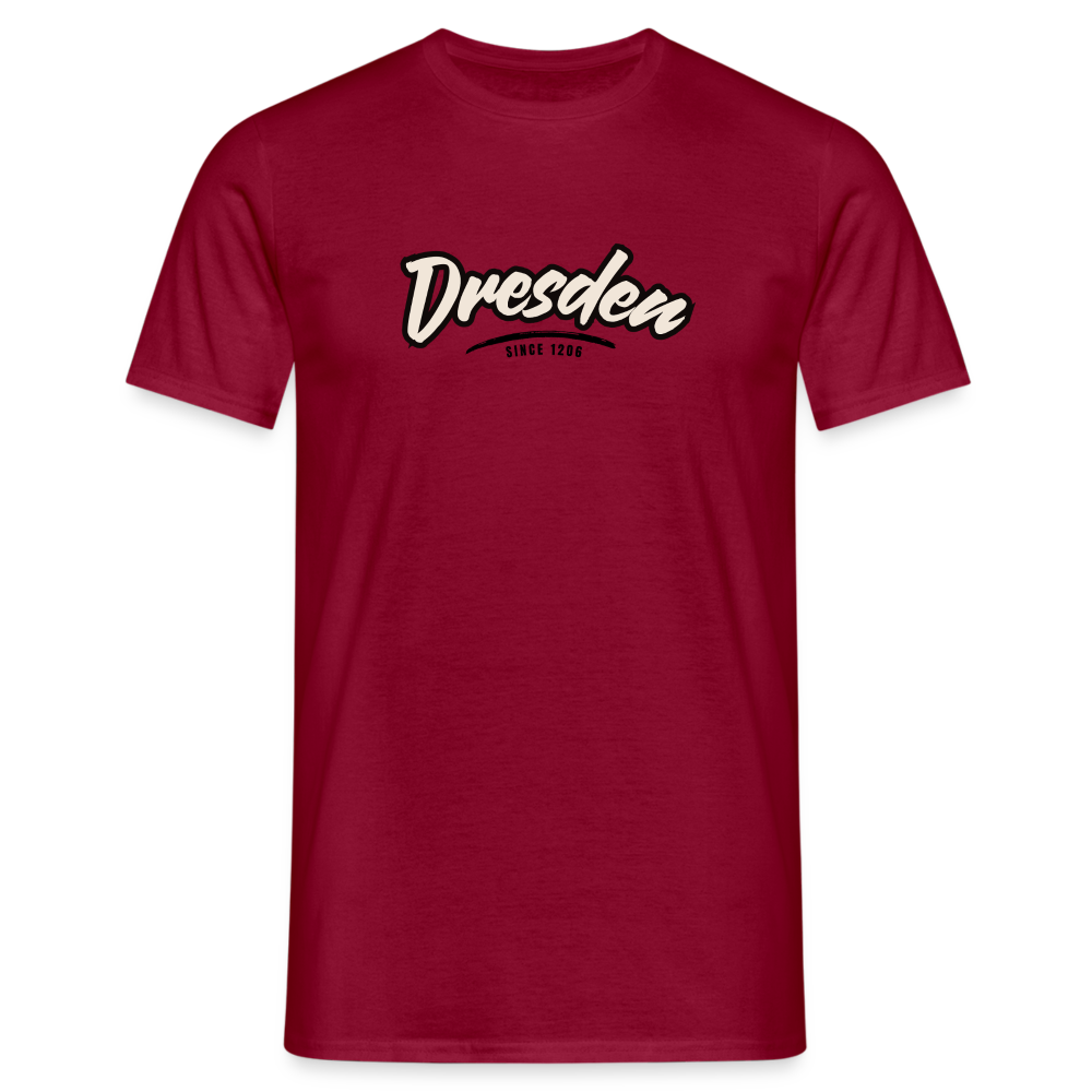 T-Shirt Dresden "Graffiti Tag" - Ziegelrot